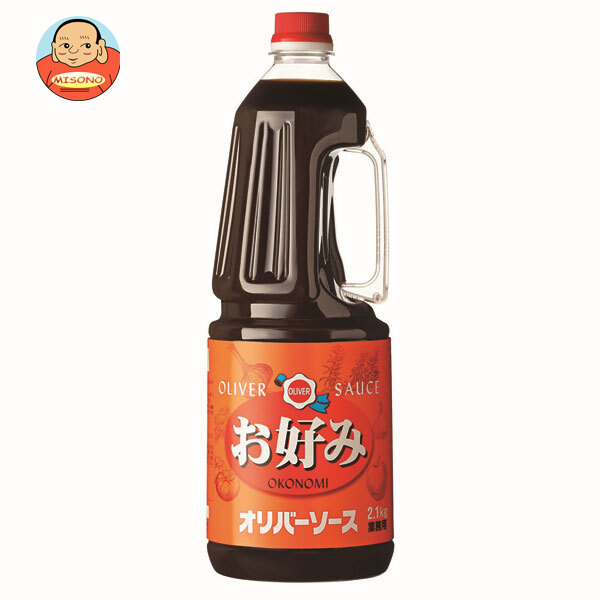 [ポイント5倍！7/26(日)1時59分まで全品対象エントリー&購入]オリバーソース お好みソース 2.1kg&times;6本入&times;(2ケース)｜ 送料無料 おこのみやき ソース 濃厚 調味料｜飲料 食品専門店 味園サポート