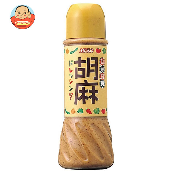 [ポイント5倍！4/10(金)1時59分まで全品対象エントリー&購入]ムソー 旬菜健美 胡麻ドレッシング 390ml×12本入×(2ケース)｜ 送料無料 調味料 ドレッシング 胡麻 ごま