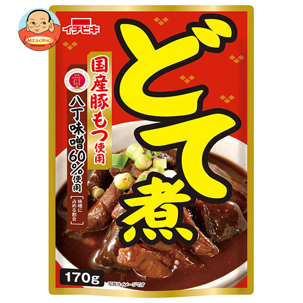 [ポイント5倍！4/17(金)9時59分まで全品対象エントリー&購入]イチビキ どて煮 170g×10袋入×(2ケース)｜ 送料無料 おつまみ 惣菜 どて煮 一品 食品