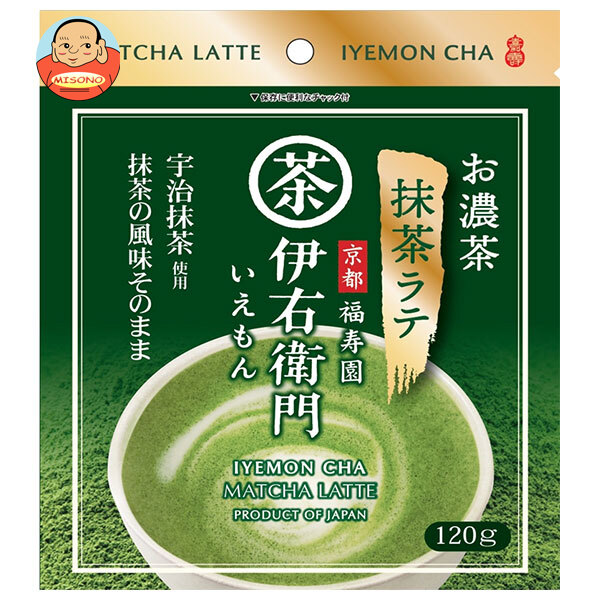 宇治の露製茶 伊右衛門 お濃茶抹茶ラテ 120g×12袋入｜ 送料無料 嗜好品 茶飲料 抹茶 ラテ