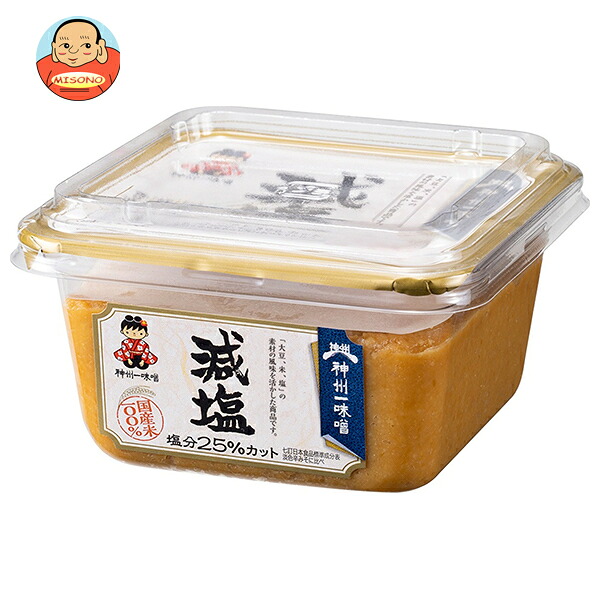 [ポイント5倍！4/10(金)1時59分まで全品対象エントリー&購入]神州一味噌 減塩 300g×8個入×(2ケース)｜ 送料無料 味噌 みそ ミソ 調味料