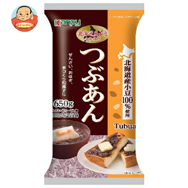 [ポイント5倍！4/17(金)9時59分まで全品対象エントリー&購入]カンピー つぶあん 650g×12袋入×(2ケース)｜ 送料無料 北海道産 あずき あんこ 製菓 和菓子 材料