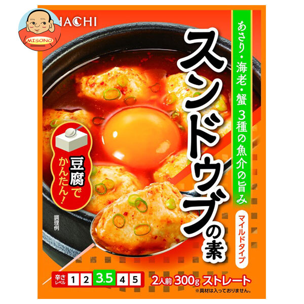 [ポイント5倍！4/17(金)9時59分まで全品対象エントリー&購入]ハチ食品 スンドゥブの素 マイルドタイプ 300g×20袋入×(2ケース)｜ 送料無料 スンドゥブの素 魚介