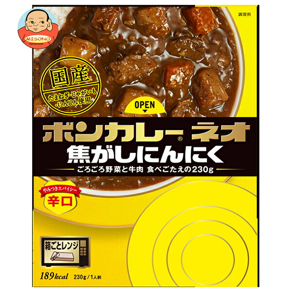 [ポイント5倍！4/17(金)9時59分まで全品対象エントリー&購入]大塚食品 ボンカレーネオ 焦がしにんにく やみつきスパイシー 辛口 200g×30個入｜ 送料無料 カレー レトルト 辛口 レトルトカレー レンジ調理