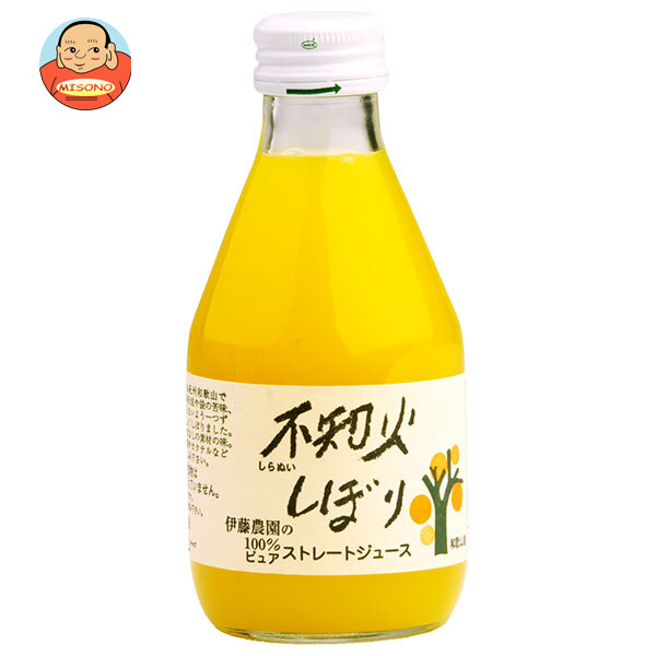 [ポイント5倍！4/17(金)9時59分まで全品対象エントリー&購入]伊藤農園 100%ピュアジュース 不知火 180ml瓶×30本入×(2ケース)｜ 送料無料 果実飲料 果汁100% みかん 瓶