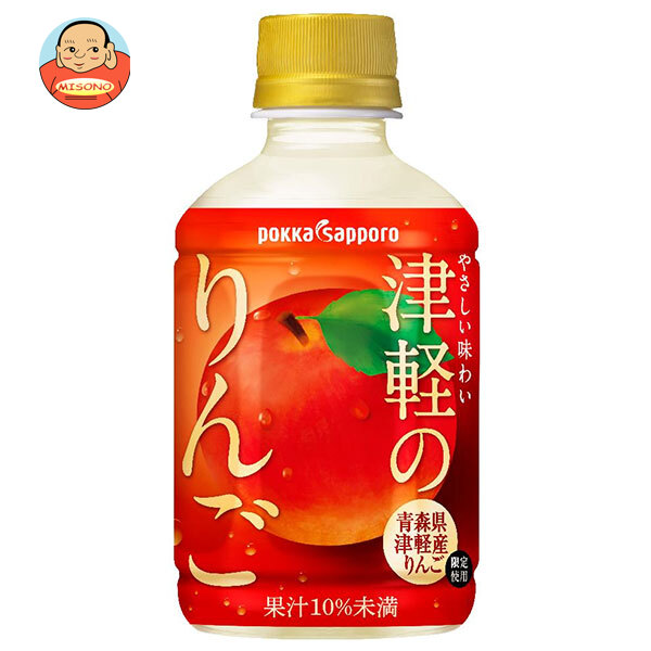 楽天市場】ポッカサッポロ 津軽のりんご 280mlペットボトル×24本入