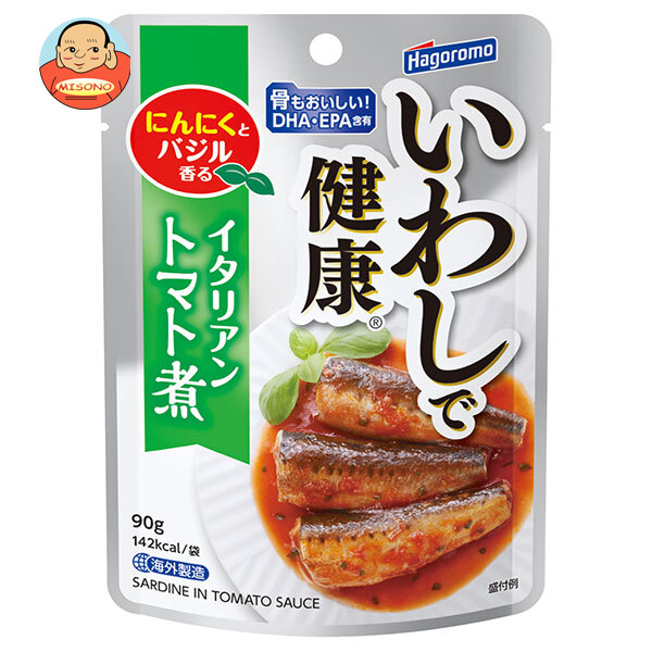 はごろもフーズ いわしで健康 イタリアントマト煮 90gパウチ×12個入×(2ケース)｜ 送料無料 一般食品 イワシ トマト味 和食 惣菜