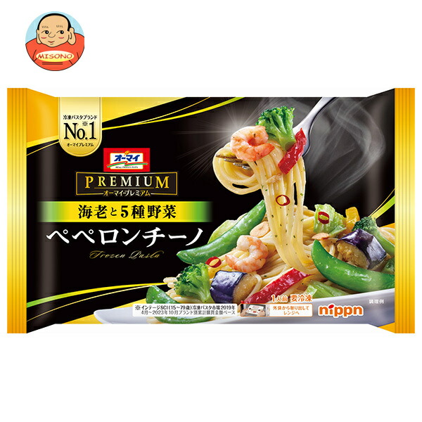 [ポイント5倍！4/10(金)1時59分まで全品対象エントリー&購入]日本製粉 オーマイプレミアム 海老と5種野菜 ペペロンチーノ 1食×12袋入 冷凍商品｜ 送料無料 オーマイプレミアム 冷凍食品 パスタ