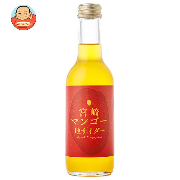 友桝飲料 宮崎マンゴーサイダー 245ml瓶×24本入×(2ケース)｜ 送料無料 サイダー ソーダ 炭酸 スパークリング マンゴー 果汁