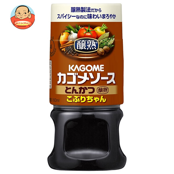 [ポイント5倍！4/10(金)1時59分まで全品対象エントリー&購入]カゴメ 醸熟ソース こぶりちゃん とんかつ 160ml×30本入×(2ケース)｜ 送料無料 一般食品 調味料 ソース