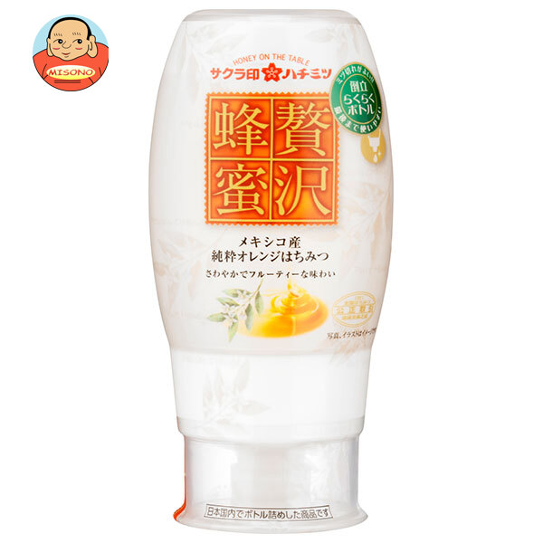 加藤美蜂園 サクラ印 贅沢蜂蜜 メキシコ産オレンジはちみつ 200g×12本入｜ 送料無料 嗜好品 シロップ はちみつ 蜂蜜