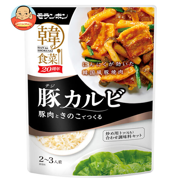 [ポイント5倍！5/27(火)1時59分まで全品対象エントリー&購入]モランボン 韓の食菜 豚カルビ 190g×10袋入×(2ケース)｜ 送料無料 調味料 韓国料理 トック 2～3人前