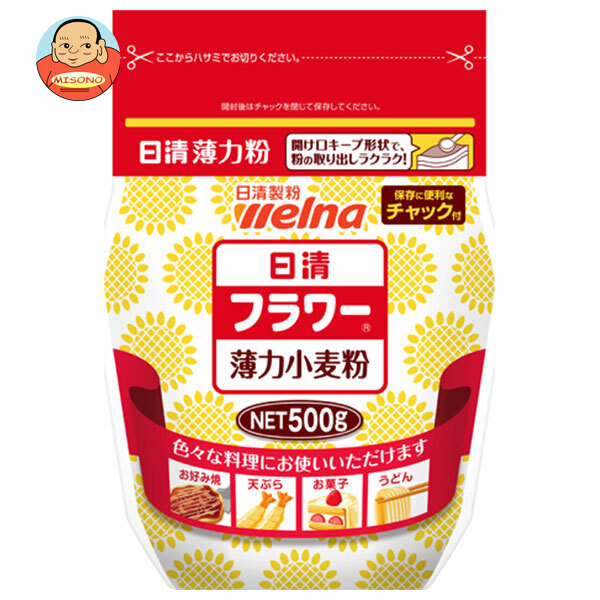 楽天市場】日清ウェルナ 日清 フラワー チャック付 500g×12袋入