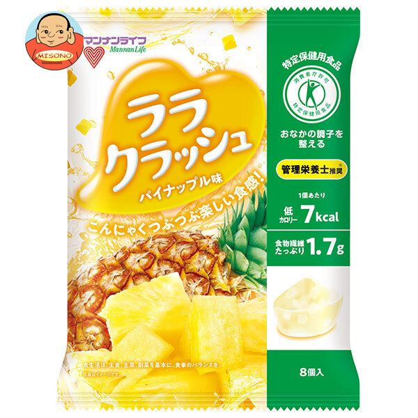 こんにゃく 楽天市場】蒟蒻畑 ララクラッシュ パイナップル味(192g(24g×8個