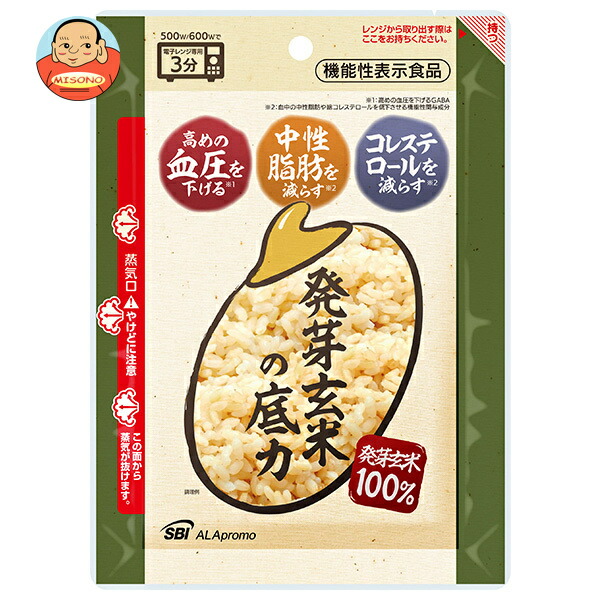 SBIアラプロモ 発芽玄米の底力 160g×30袋入×(2ケース)｜ 送料無料 機能性表示食品 レトルト レトルトご飯 玄米 ごはん