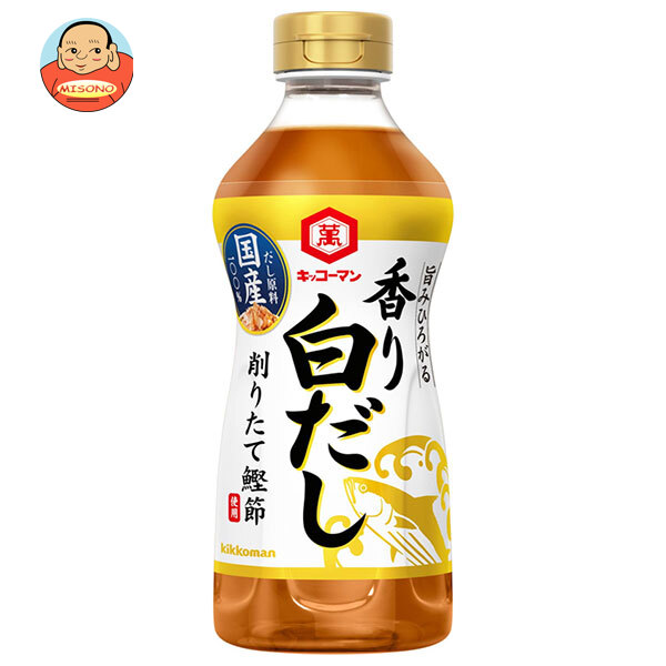 [ポイント5倍！4/10(金)1時59分まで全品対象エントリー&購入]キッコーマン 旨みひろがる 香り白だし 500mlペットボトル×12本入×(2ケース)｜ 送料無料 一般食品 調味料 だし つゆ くびれプッシュボトル