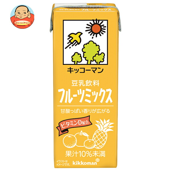 楽天市場】キッコーマン 調製豆乳 200ml紙パック×18本入｜ 送料無料