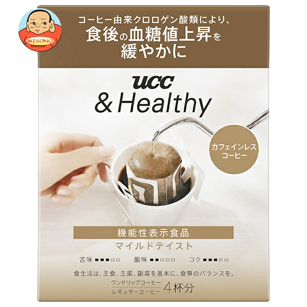 UCC &Healthy マイルドテイスト ワンドリップコーヒー (12g&times;4P)&times;12袋入&times;(2ケース)｜ 送料無料 嗜好品 コーヒー類 ドリップコーヒー｜飲料 食品専門店 味園サポート