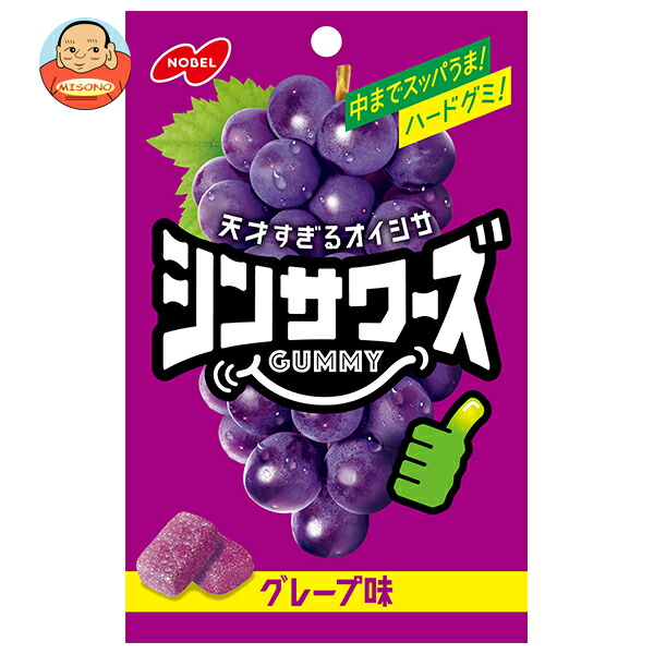 楽天市場】ノーベル シンサワーズグミ グレープ味 50g×6入