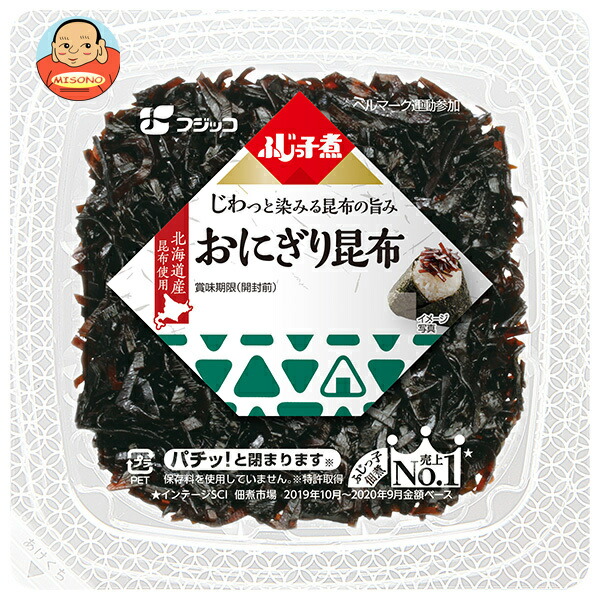 フジッコ ふじっ子煮 おにぎり昆布 74g&times;24(12&times;2)個入&times;(2ケース)｜ 送料無料 惣菜 佃煮 こんぶ ごはんのおとも｜飲料 食品専門店 味園サポート