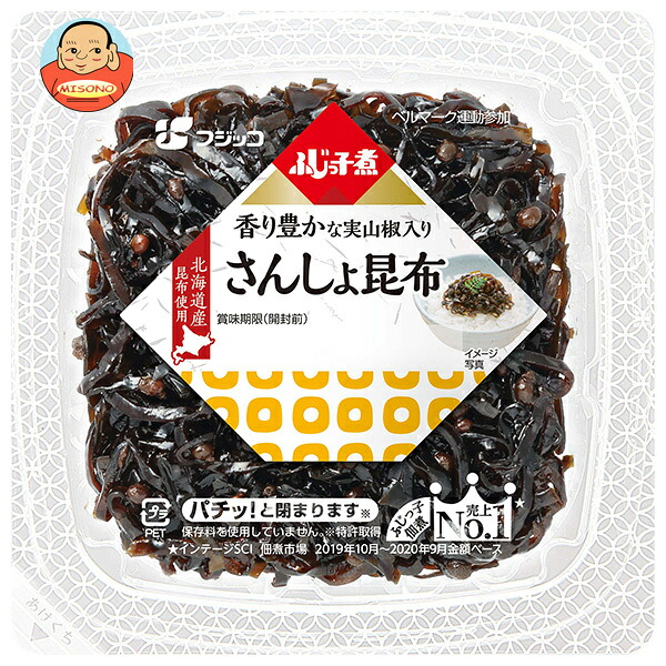 フジッコ ふじっ子煮 さんしょ昆布 74g×24(12×2)個入×(2ケース)｜ 送料無料 惣菜 佃煮 つくだに こんぶ