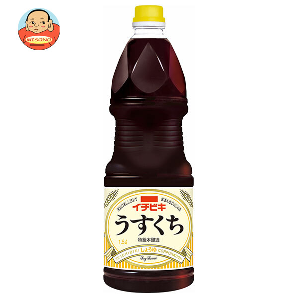 [ポイント5倍！4/10(金)1時59分まで全品対象エントリー&購入]イチビキ うすくちしょうゆ グリップパック 1500mlペットボトル×6本入×(2ケース)｜ 送料無料 一般食品 調味料 PET 薄口醤油 グルテンフリー