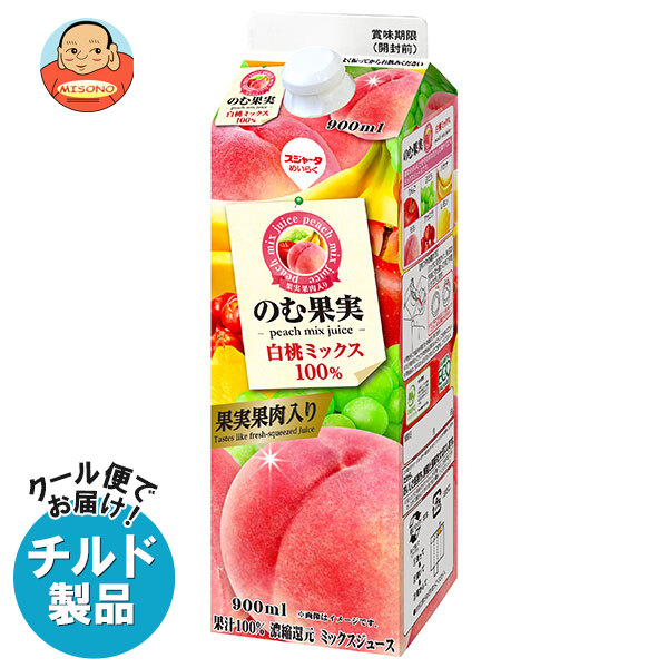 楽天市場】スジャータ 家族の潤い 白桃ミックス 900ml紙パック×12本入