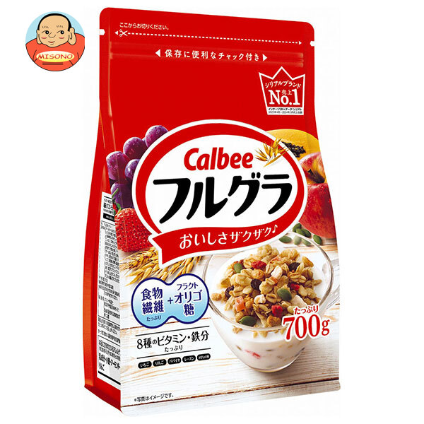 [ポイント5倍！4/10(金)1時59分まで全品対象エントリー&購入]カルビー フルグラ 700g×6袋入×(2ケース)｜ 送料無料 フルーツグラノーラ 食物繊維 オリゴ糖 ビタミン
