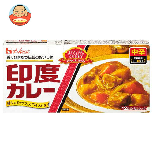 [ポイント5倍！7/26(日)1時59分まで全品対象エントリー&購入]ハウス食品 印度カレー 中辛 230g&times;10個入&times;(2ケース)｜ 送料無料 調味料、カレー ルウ｜飲料 食品専門店 味園サポート