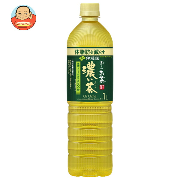 楽天市場】伊藤園 お～いお茶 濃い茶スリム 1Lペットボトル×12本入
