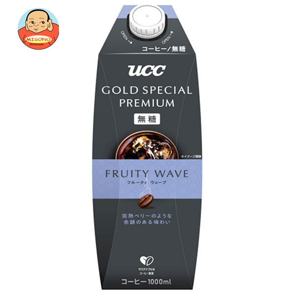 UCC GOLD SPECIAL PREMIUM フルーティウェーブ 無糖 1000ml紙パック×12本入×(2ケース)｜ 送料無料 コーヒー 珈琲 無糖