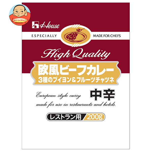 [ポイント5倍！4/17(金)9時59分まで全品対象エントリー&購入]ハウス食品 欧風ビーフカレー 3種のブイヨン&フルーツチャツネ 中辛 200g×30個入×(2ケース)｜ 送料無料 レトルト カレー 欧風