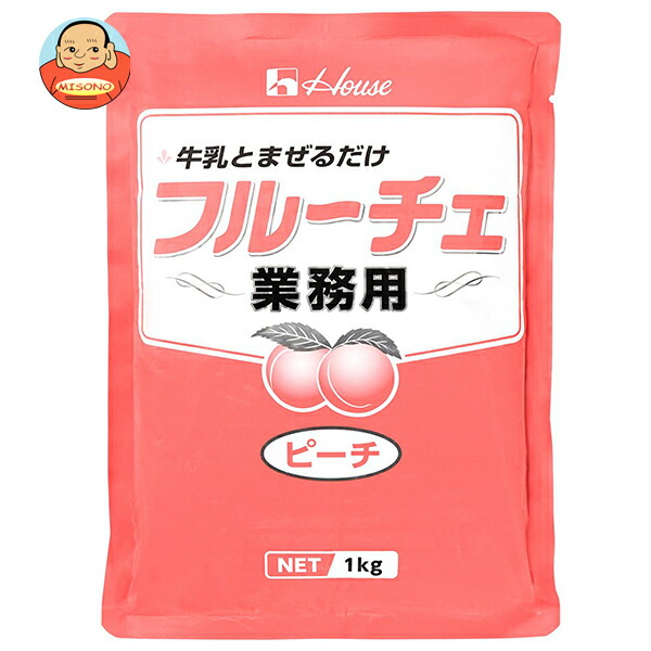 [ポイント5倍！4/17(金)9時59分まで全品対象エントリー&購入]ハウス食品 業務用フルーチェ ピーチ 1kg×6袋入×(2ケース)｜ 送料無料 お菓子 おやつ デザート 業務用 桃