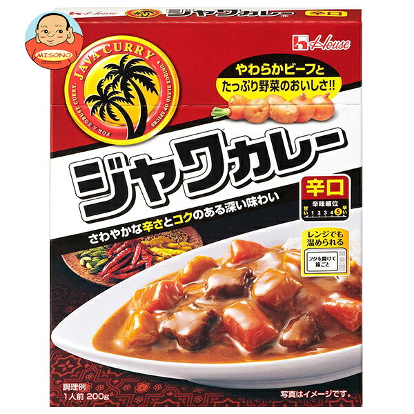 [ポイント5倍！4/10(金)1時59分まで全品対象エントリー&購入]ハウス食品 レトルトジャワカレー 辛口 200g×30個入｜ 送料無料 一般食品 カレー レトルト 辛口