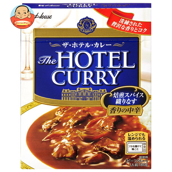 [ポイント5倍！7/26(日)1時59分まで全品対象エントリー&購入]ハウス食品 ザ・ホテル・カレー 香りの中辛 180g&times;30個入&times;(2ケース)｜ 送料無料 カレー レトルト 香りの中辛｜飲料 食品専門店 味園サポート