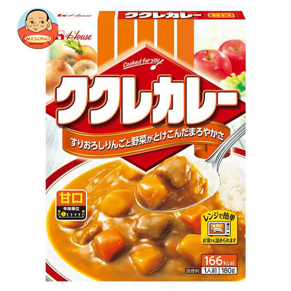 [ポイント5倍！7/26(日)1時59分まで全品対象エントリー&購入]ハウス食品 ククレカレー 甘口 180g&times;30個入&times;(2ケース)｜ 送料無料 一般食品 レトルト食品 カレー｜飲料 食品専門店 味園サポート