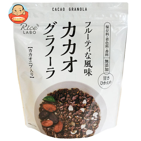 [ポイント5倍！4/10(金)1時59分まで全品対象エントリー&購入]幸福米穀 カカオグラノーラ 200g×15袋入×(2ケース)｜ 送料無料 一般食品 健康食品 シリアル 袋 甘さひかえめ