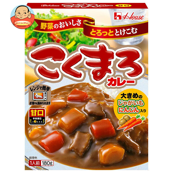 [ポイント5倍！4/17(金)9時59分まで全品対象エントリー&購入]ハウス食品 こくまろカレーレトルト 甘口 180g×30個入×(2ケース)｜ 送料無料 一般食品 レトルト カレー あまくち