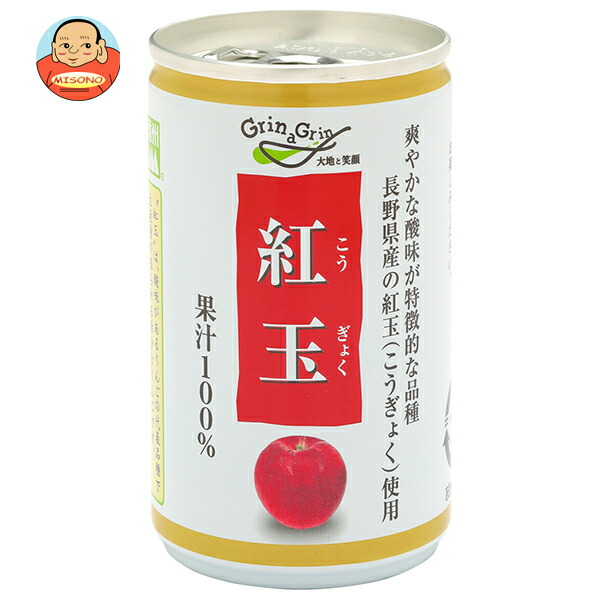 長野興農 信州 紅玉 りんごジュース 160g缶×30本入×(2ケース)｜ 送料無料 果実飲料 フルーツ アップル りんご リンゴ