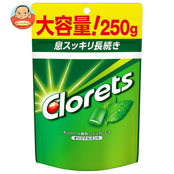 [ポイント5倍！4/10(金)1時59分まで全品対象エントリー&購入]モンデリーズ・ジャパン クロレッツ XPオリジナルミント スタンドパウチ 250g×6個入｜ 送料無料 お菓子 ガム パウチ クロレッツ オリジナルミント ミント