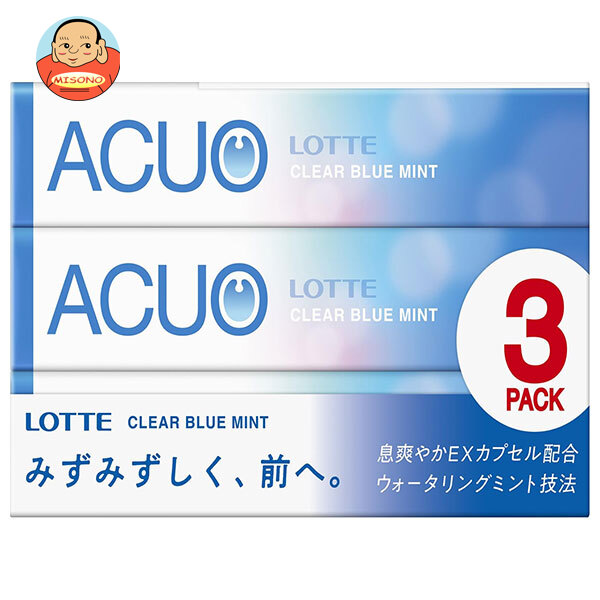 楽天市場】ロッテ ACUO(アクオ) クリアブルーミント 3P×10個入×(2