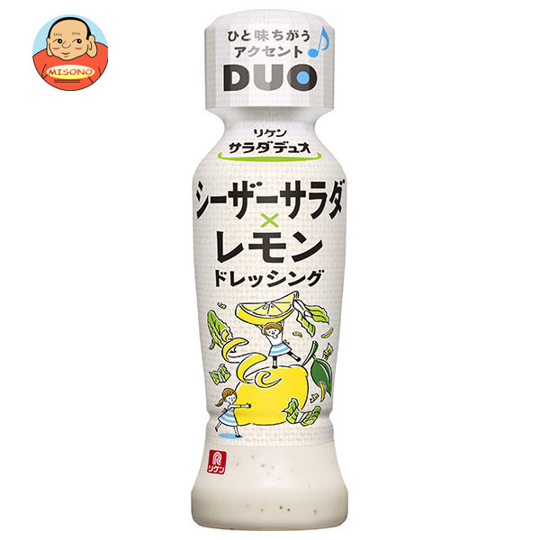理研ビタミン リケン サラダデュオ シーザーサラダレモンドレッシング 190mlペットボトル×12本入×(2ケース)｜ 送料無料 調味料 ドレッシング PET