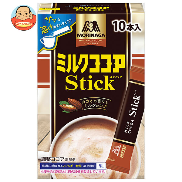 [ポイント5倍！4/10(金)1時59分まで全品対象エントリー&購入]森永製菓 ミルクココアスティック 120g(12g×10本)×50箱入×(2ケース)｜ 送料無料 ココア 飲料 スティックタイプ