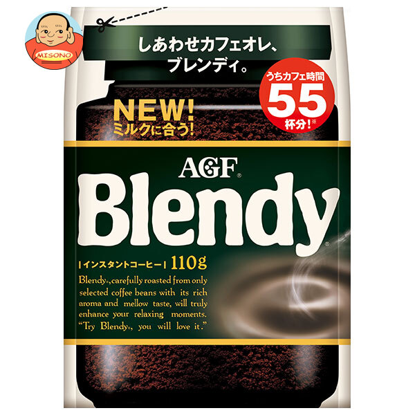 [ポイント5倍！7/26(日)1時59分まで全品対象エントリー&購入]AGF ブレンディ 110g袋&times;12袋入&times;(2ケース)｜ 送料無料 インスタントコーヒー 珈琲 Blendy 詰め替え｜飲料 食品専門店 味園サポート