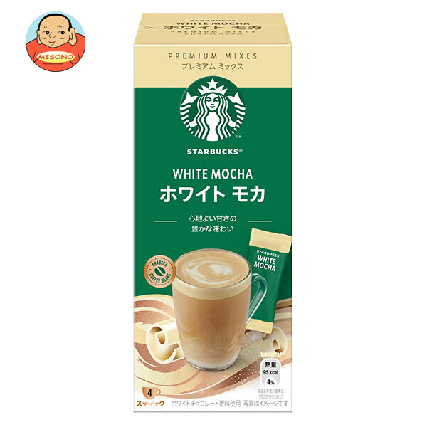 ネスレ日本 スターバックス プレミアム ミックス ホワイト モカ (24g×4P)×24箱入｜ 送料無料 スティックコーヒー モカ 珈琲 スタバ