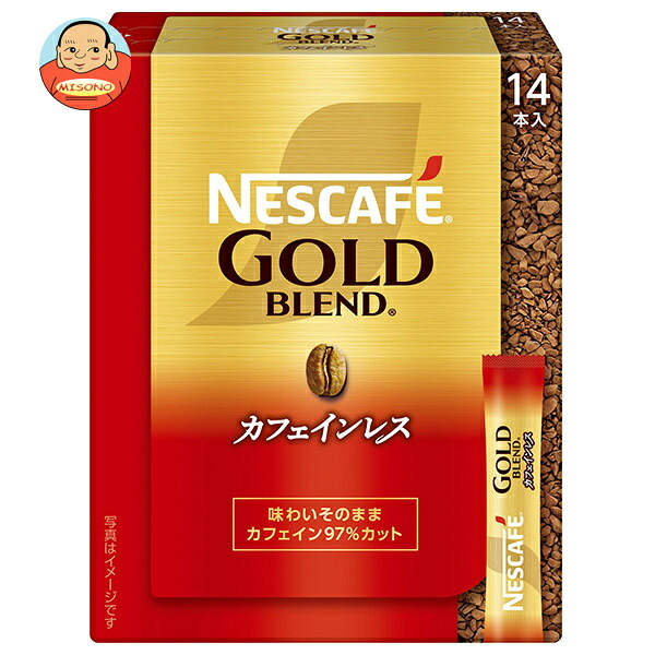 ネスレ日本 ネスカフェ ゴールドブレンド カフェインレス スティック ブラック (2g×14P)×12箱入×(2ケース)｜ 送料無料 嗜好品 スティック インスタント 粉末