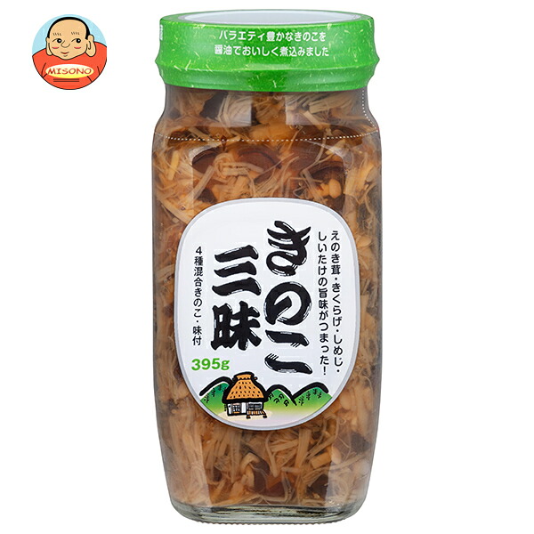 [ポイント5倍！4/10(金)1時59分まで全品対象エントリー&購入]丸善食品工業 テーブルランド きのこ三昧 徳用 395g瓶×15個入×(2ケース)｜ 送料無料 えのき エノキタケ きくらげ しめじ しいたけ 味付