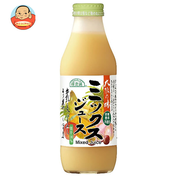 [ポイント5倍！4/10(金)1時59分まで全品対象エントリー&購入]マルカイ 順造選 ミックスジュース 500ml瓶×12本入×(2ケース)｜ 送料無料 ミックスジュース ミックス ジュース フルーツ 果実