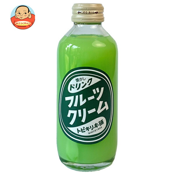 中元本店 フルーツクリーム 180ml瓶×30本入×(2ケース)｜ 送料無料 乳性 レトロ飲料