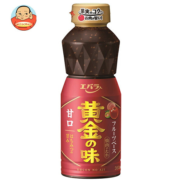 [ポイント5倍！4/17(金)9時59分まで全品対象エントリー&購入]エバラ食品 黄金の味 甘口 360g×12本入｜ 送料無料 調味料 黄金の味 タレ 焼肉のたれ